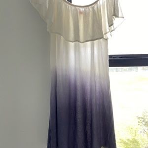 Ombre Blue & White Dress